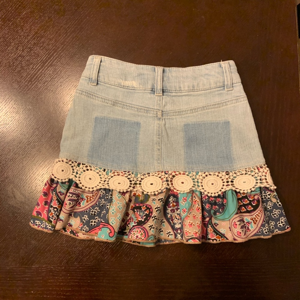 Girls Boho Style Mini Skirt size M (7/8)